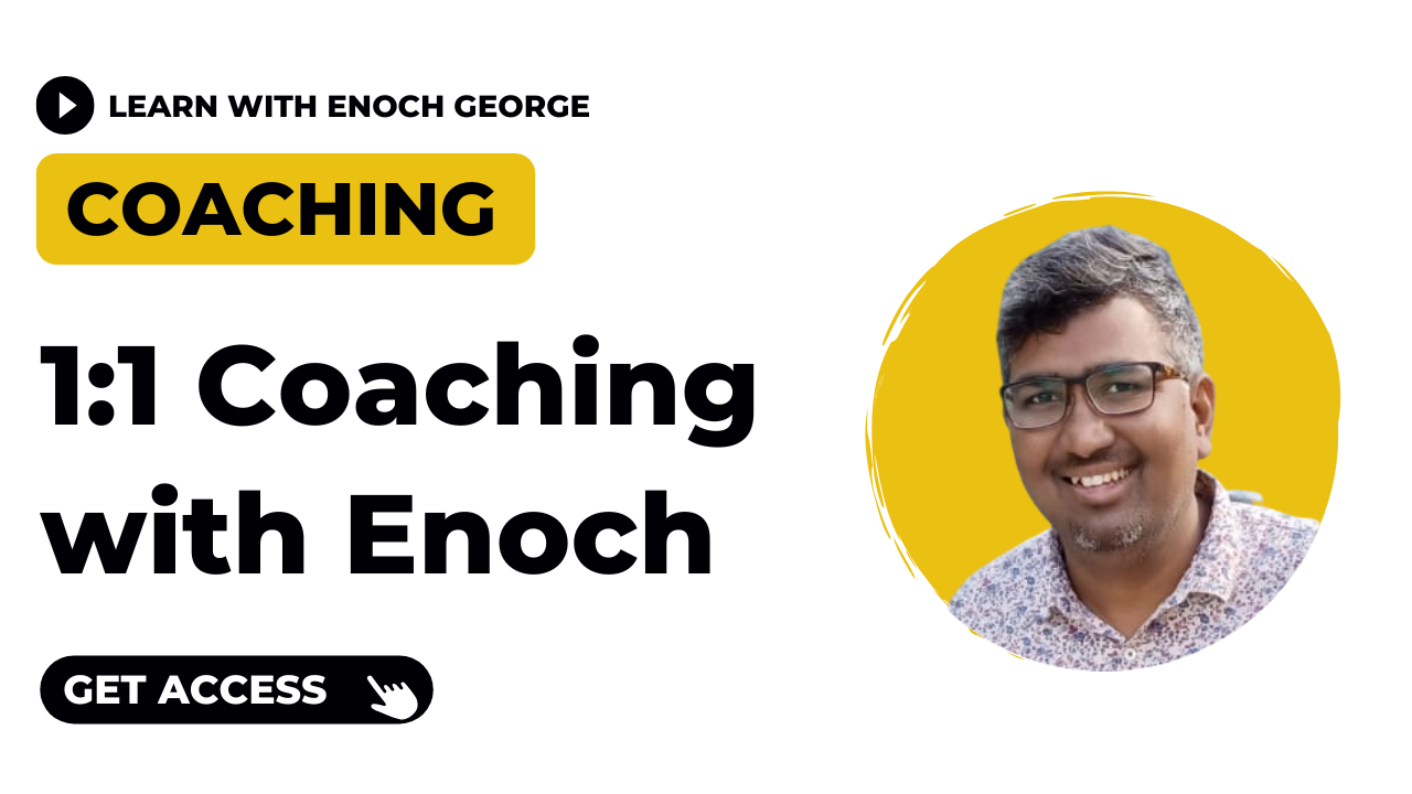 1-1 Coaching with Enoch George